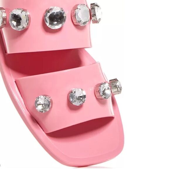 Schutz Lizzie Embellished Slide Sandals - Picture 3 of 12